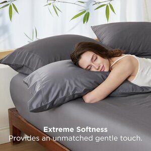 Bedsure Pillow Cases Queen, Cooling Pillow Cases, Rayon Derived from Bamboo